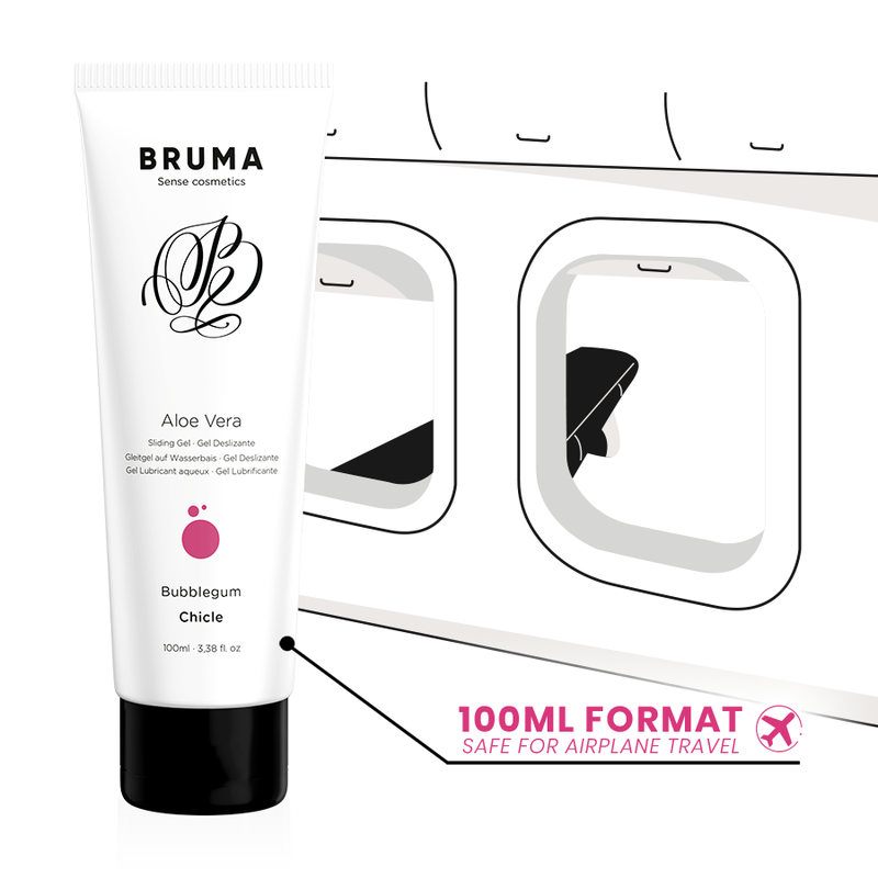 BRUMA - GLIDING GEL WITH ALOE VERA BUBBLEGUM FLAVOR 100 ML