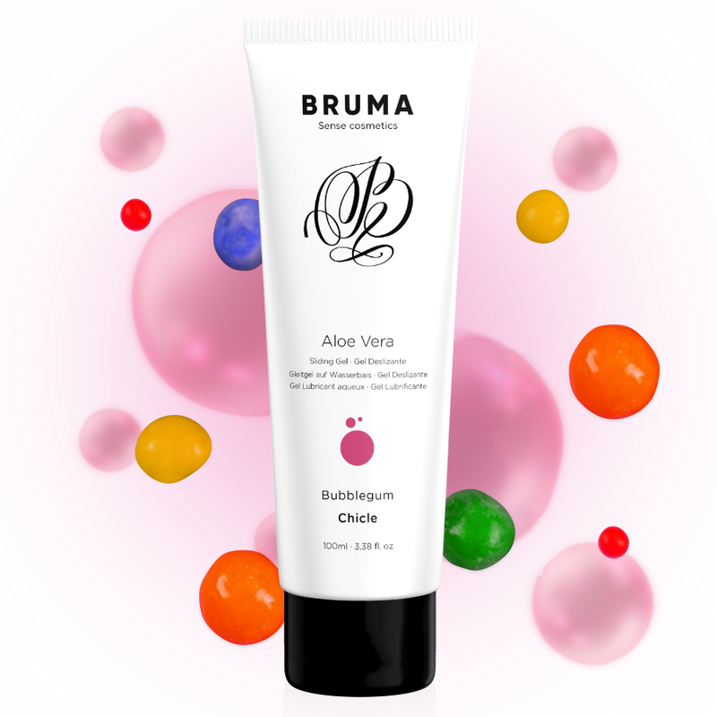 BRUMA - GLIDING GEL WITH ALOE VERA BUBBLEGUM FLAVOR 100 ML
