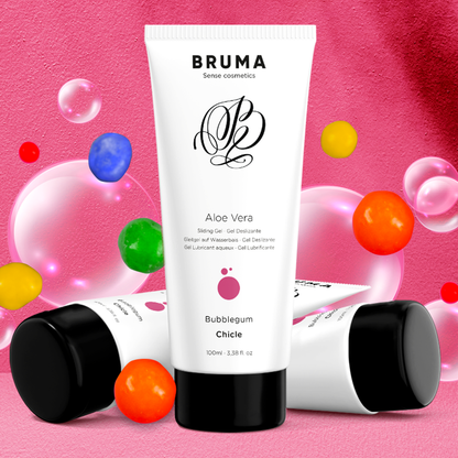 BRUMA - GLIDING GEL WITH ALOE VERA BUBBLEGUM FLAVOR 100 ML