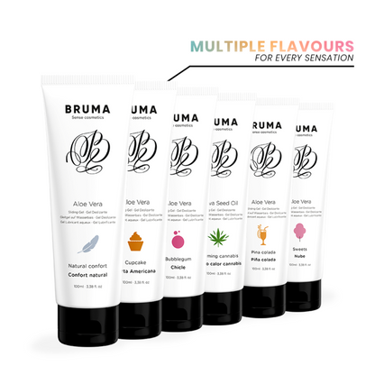 BRUMA - GEL DESLIZANTE COM ÓLEO DE SEMENTE EFEITO CALOR SABOR CANNABIS 100 ML