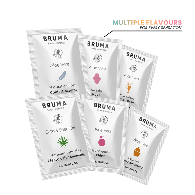 BRUMA - 6 ML GLIDING GEL WITH ALOE VERA COTTON CANDY FLAVOR