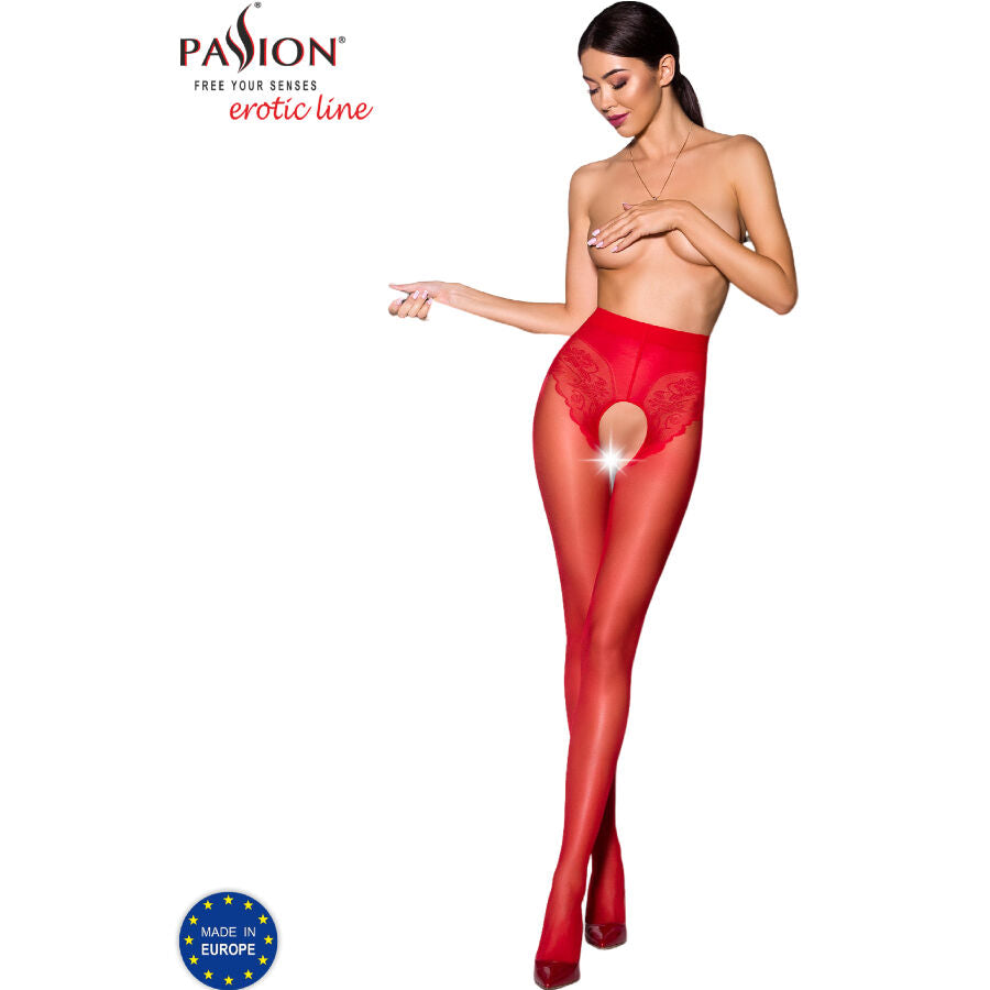 PASSION - TIOPEN 006 RED STOCKINGS 1/2 30 DEN
