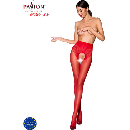 PASSION - TIOPEN 006 RED 3/4 30 DEN STOCKINGS