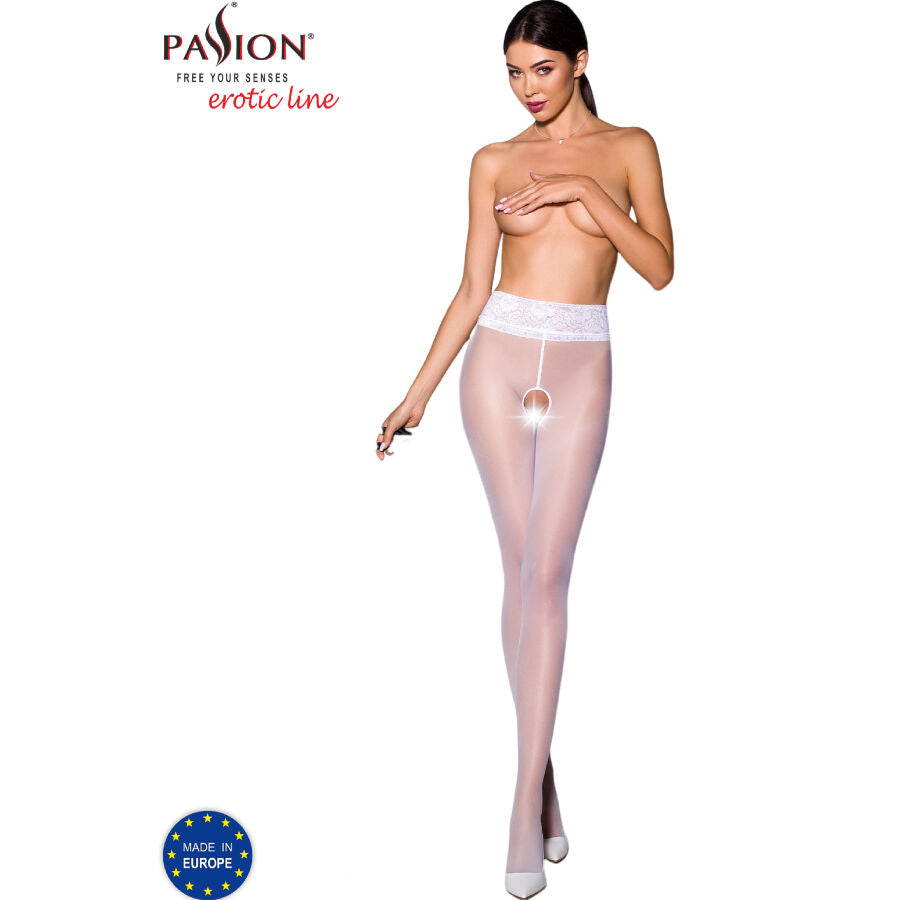 PASSION - TIOPEN 008 WHITE 3/4 30 DEN STOCKINGS