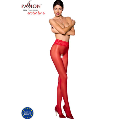 PASSION - TIOPEN 008 RED STOCKINGS 1/2 30 DEN