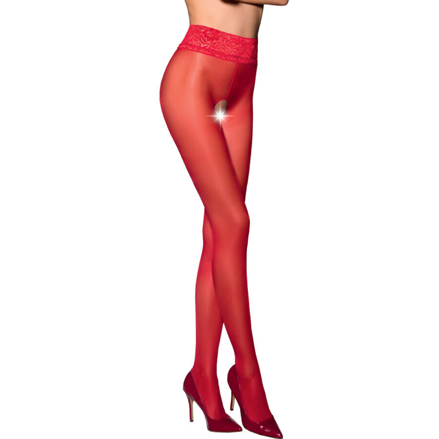 PASSION - TIOPEN 008 RED 3/4 30 DEN STOCKINGS