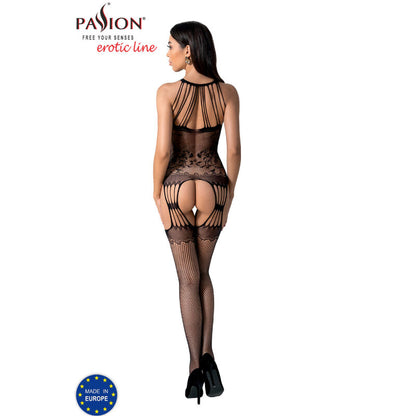 PASSION - BS095 BODYSTOCKING BLACK ONE SIZE