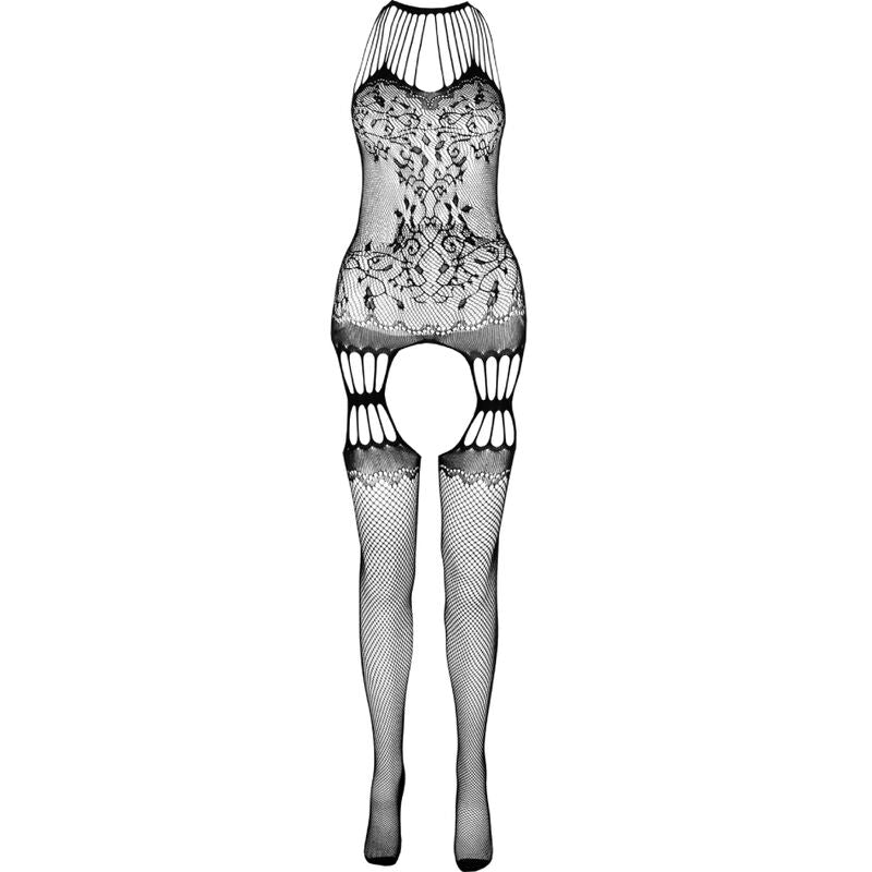 PASSION - BS095 BODYSTOCKING BLACK ONE SIZE