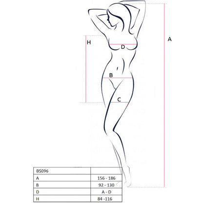 PASSION - BS096 BODYSTOCKING ÚNICA