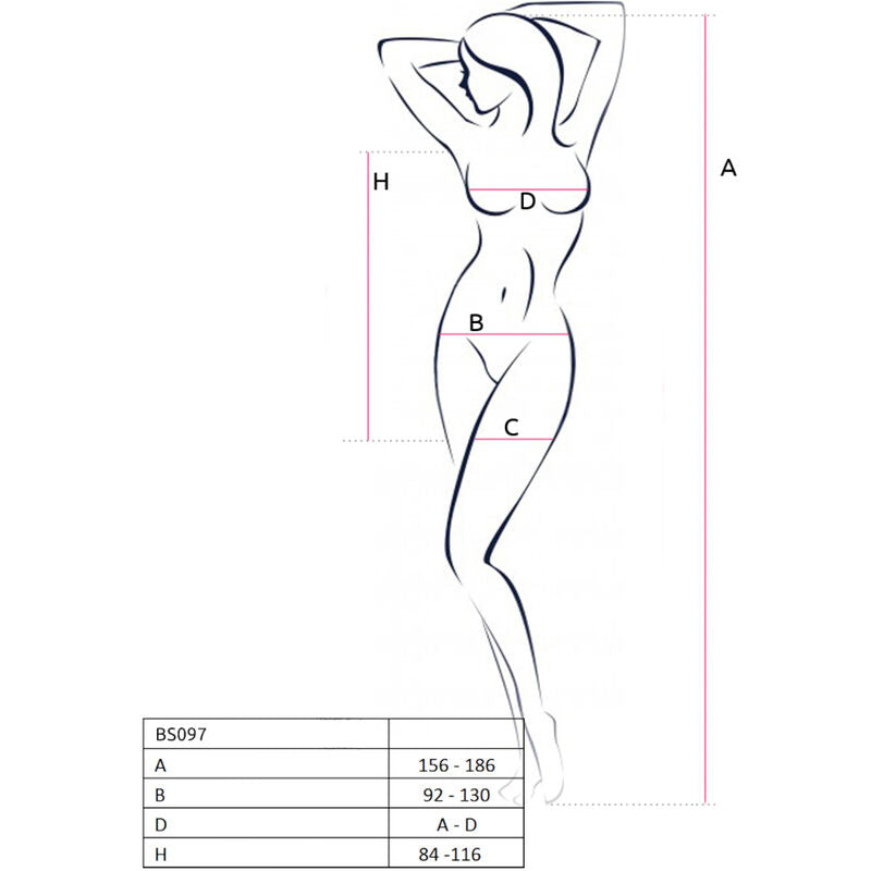 PASSION - BS097 BODYSTOCKING ÚNICA