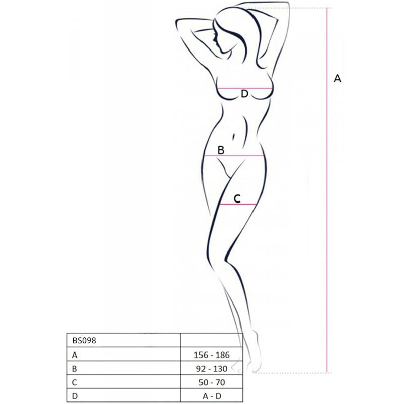 PASSION - BS098 BODYSTOCKING ÚNICA