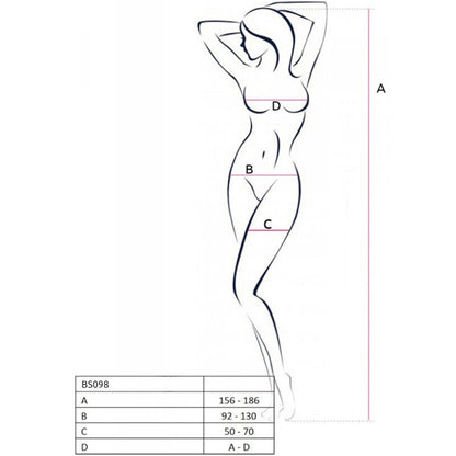 PASSION - BS098 BODYSTOCKING ÚNICA