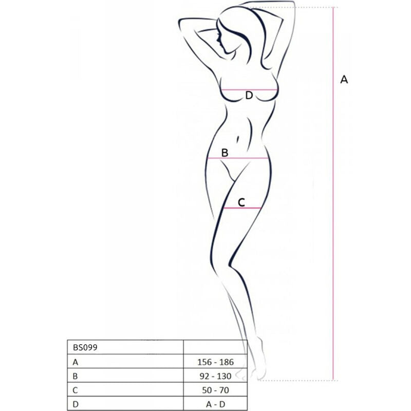PASSION - BS099 BODYSTOCKING ÚNICA