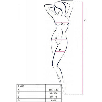PASSION - BS099 BODYSTOCKING ÚNICA