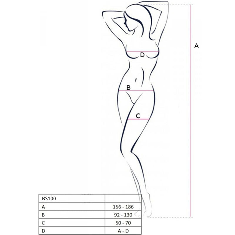 PASSION - BS100 BODYSTOCKING ÚNICA