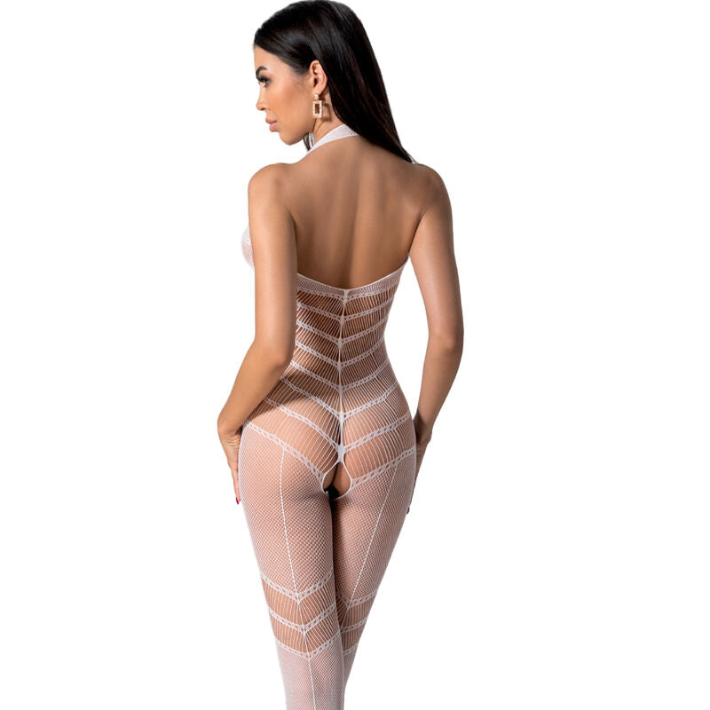PASSION - BS100 BODYSTOCKING BLANCO TALLA ÚNICA