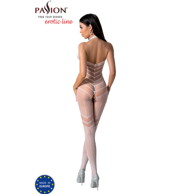 PASSION - BS100 BODYSTOCKING BLANCO TALLA ÚNICA