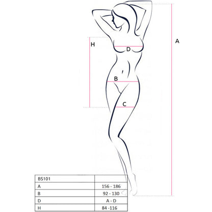 PASSION - BS101 BODYSTOCKING ÚNICA