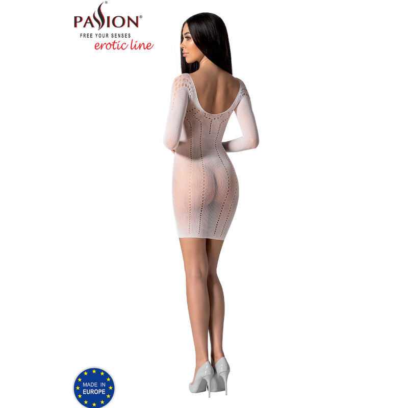 PASSION - BS101 BODYSTOCKING BLANCO TALLA ÚNICA