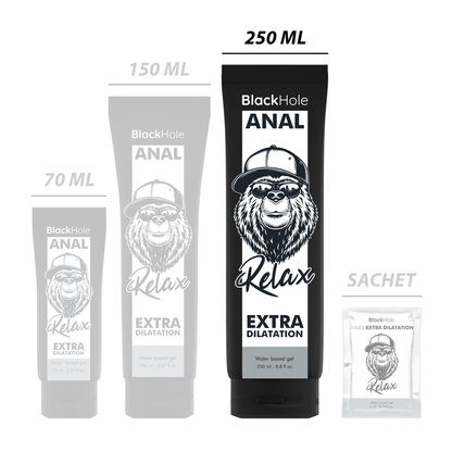 BLACK HOLE - GEL BASE AGUA DILATACIÓN ANAL 250 ML