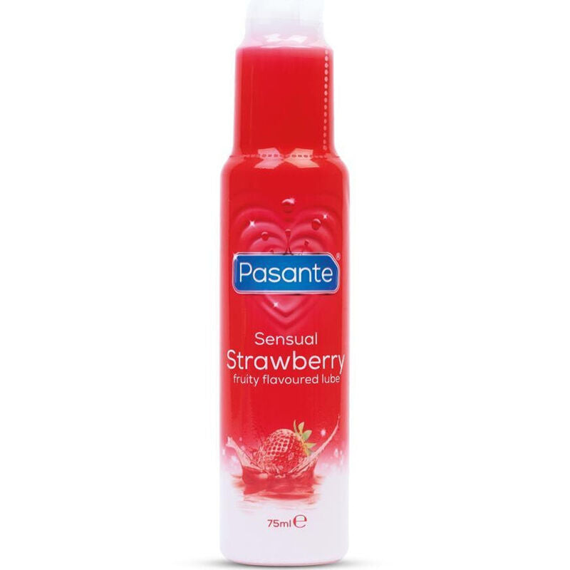 PASANTE - SENSUAL STRAWBERRY LUBRICANTE ÍNTIMO BASE AGUA SABOR FRESA 75 ML