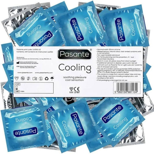 PASANTE - PRESERVATIVOS EFECTO FRIO BOLSA 144 UNIDADES