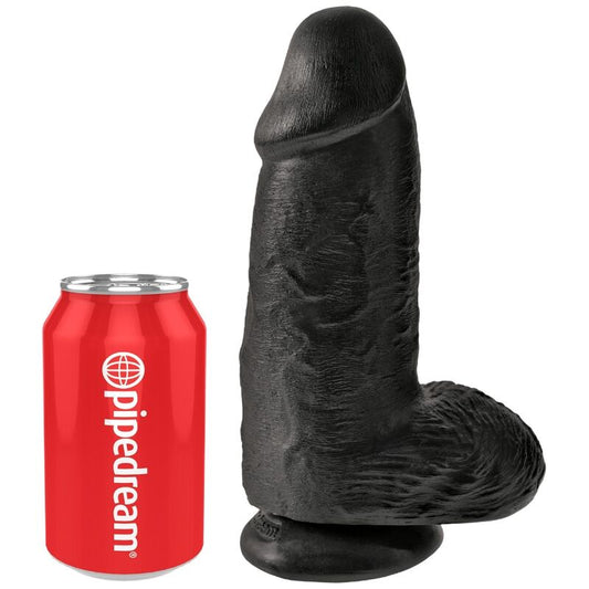 KING COCK - PÉNIS REALISTA CHUBBY 23 CM PRETO