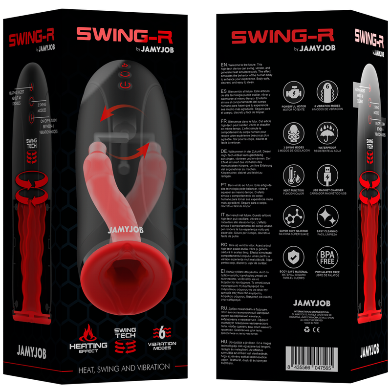 Jamyjob - Swing -r calor, oscil·lació i vibració Masturbator