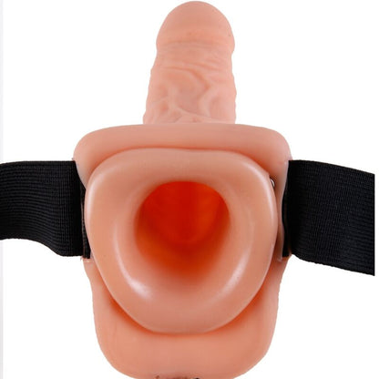 FETISH FANTASY SERIES - ADJUSTABLE HARNESS WITH REMOTE CONTROL, REALISTIC PENIS WITH TESTICLES, 23 CM