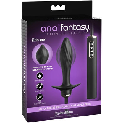 ANAL FANTASY ELITE COLLECTION - AUTO-THROB PLUG ANAL INFLABLE VIBRADOR DE SILICONA