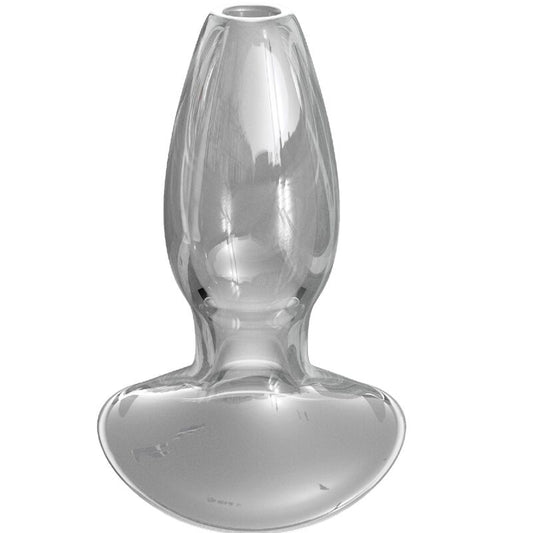 PLUG ANAL DE CRISTAL ERGONÓMICO PARA ESTIMULACIÓN ANAL