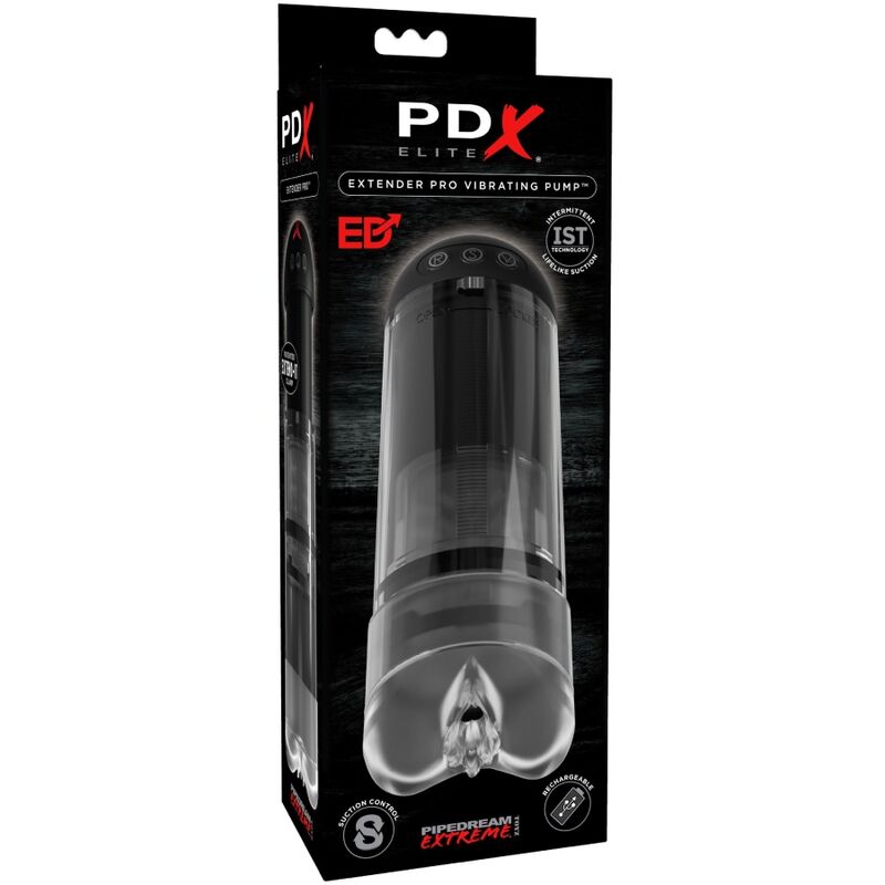 PDX ELITE - STROKER EXTENDER PRO VIBRATOR MASTURBADOR