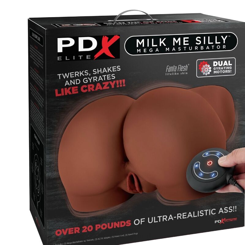 PDX ELITE - MEGA MASTURBADOR MILK EM SILLY VAGINA &amp; ANO MARRON