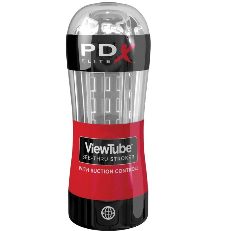 PDX ELITE - STROKER VIEWTUBE CONTROL TRANSPARENT SUGMASTURBATOR