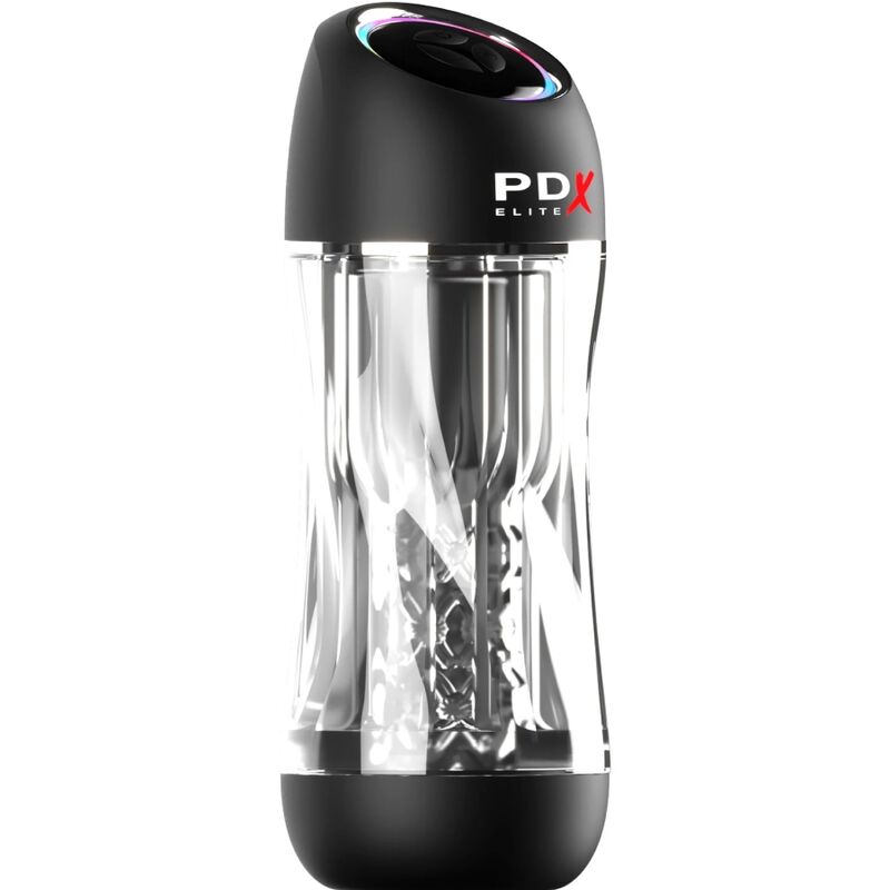 PDX ELITE - STROKER VIEWTUBE PRO TRANSPARENT VIBRATOR MASTURBATOR