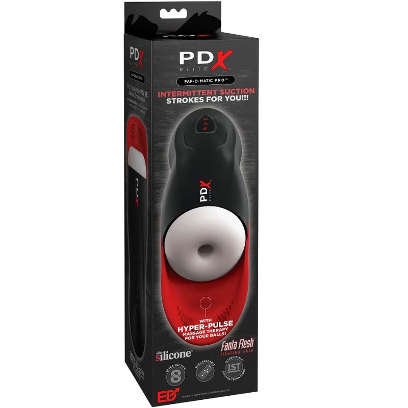 PDX ELITE - MASTURBADOR STROKER FAP-O-MATIC PRO AMB BASE PER A TESTICULS