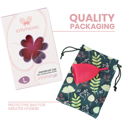 INTIMICHIC - COPO MENSTRUAL DE SILICONE MÉDICO - TAMANHO L