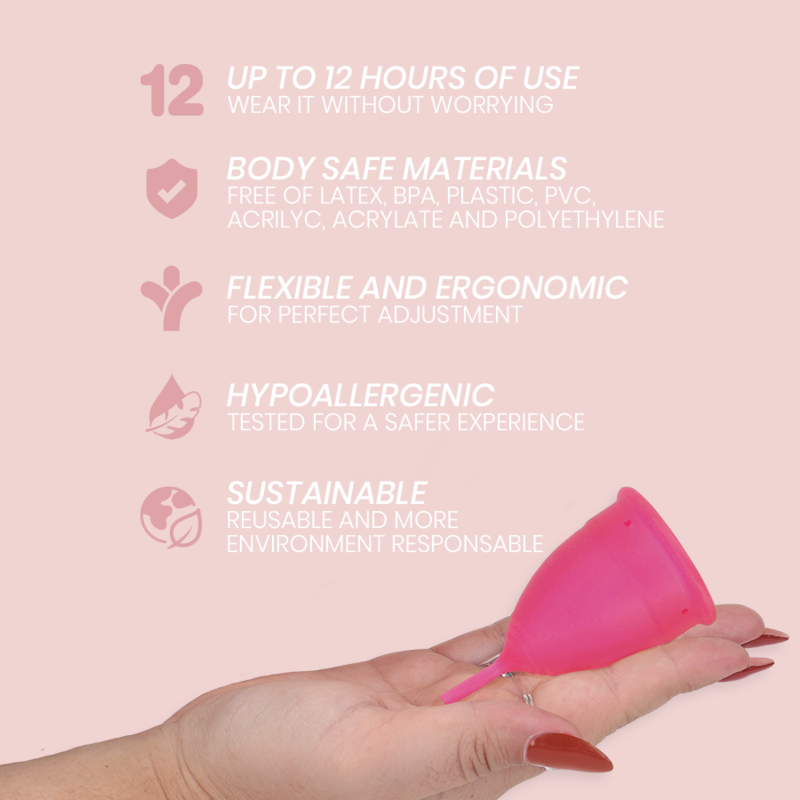 INTIMICHIC - COPO MENSTRUAL DE SILICONE MÉDICO - TAMANHO L