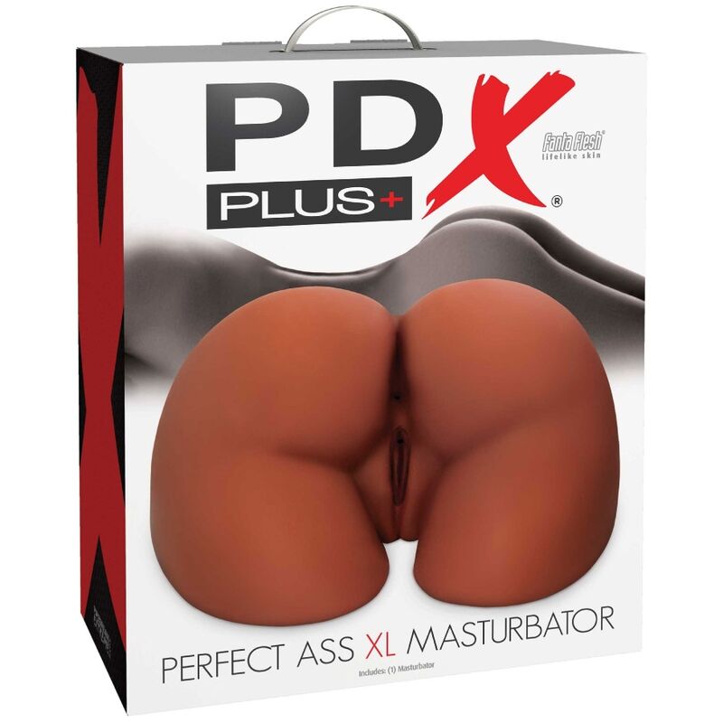 PDX PLUS - PERFECT ASS XL DUBBEL ENTRY BRUN MASTURBATOR