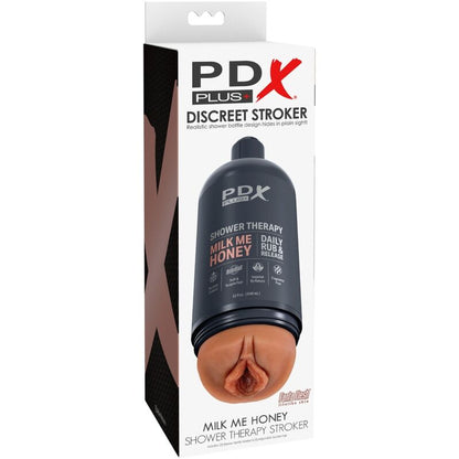 PDX PLUS - STROKER MASTURBATOR DISKRET FLASKADESIGN MILK ME HONEY CANDY SHAMPOO