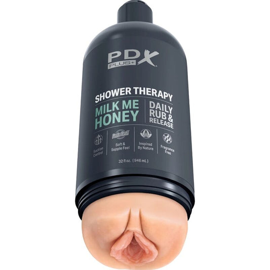 PDX PLUS - MASTURBADOR STROKER DISSENY DISCRET DE POT CHAMPU MILK ME HONEY