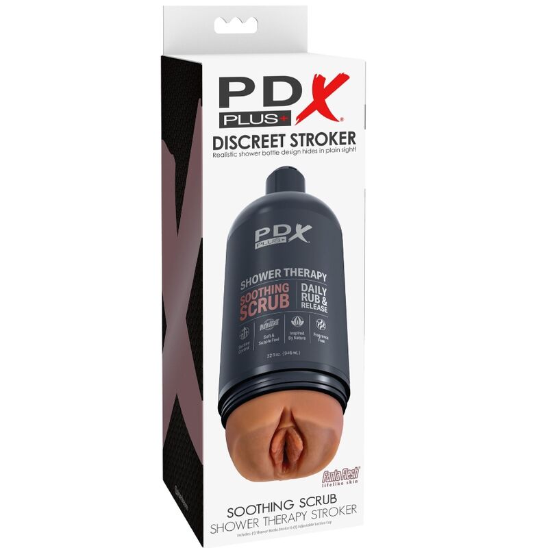 PDX PLUS - STROKER MASTURBATOR DISKRET FLASKADESIGN LÖGANDE SCRUB CANDY SHAMPOO