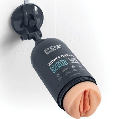 PDX PLUS - STROKER MASTURBATOR DISKRET FLASKADESIGN LÖDANDE SCRUB SCHAMPOO