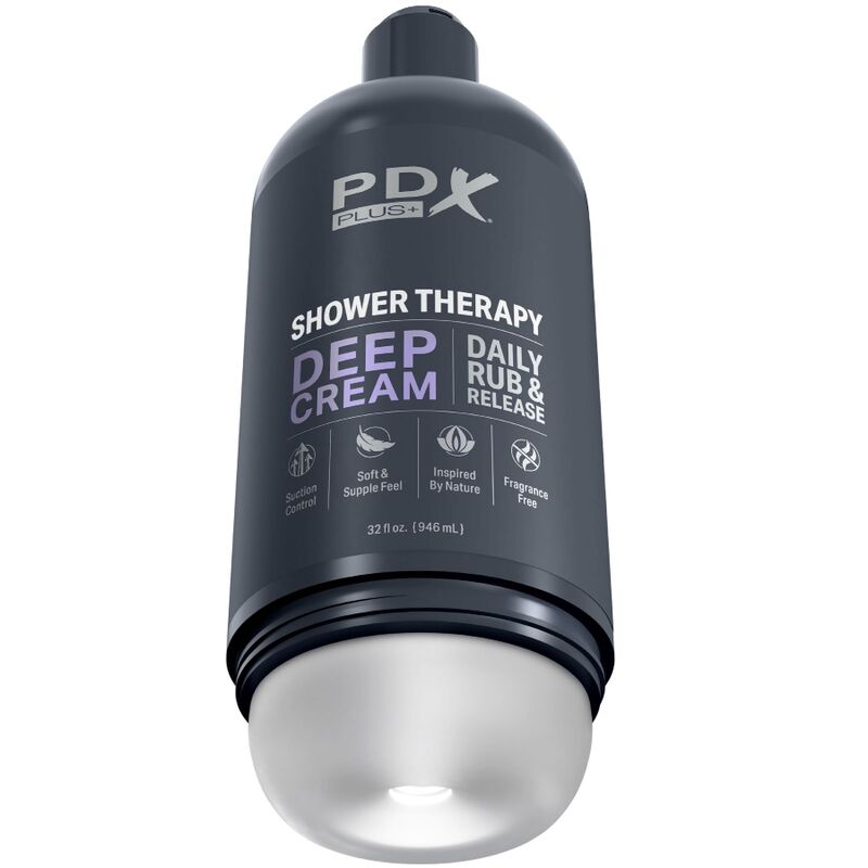PDX PLUS - STROKER MASTURBATOR, DISCREET BOTTLE DESIGN, DEEP CREAM SHAMPOO