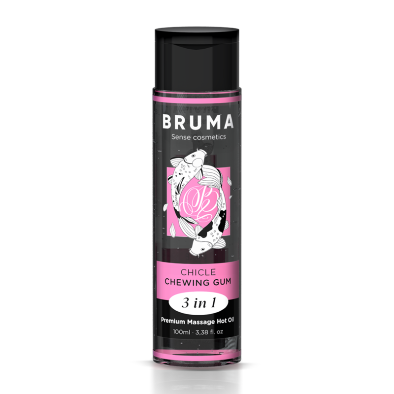 BRUMA - PREMIUM MASSAGE OIL WARMING EFFECT BUBBLEGUM FLAVOR 3 IN 1 - 100 ML