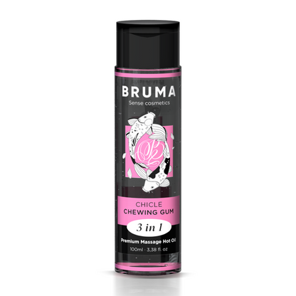 BRUMA - PREMIUM MASSAGE OIL WARMING EFFECT BUBBLEGUM FLAVOR 3 IN 1 - 100 ML