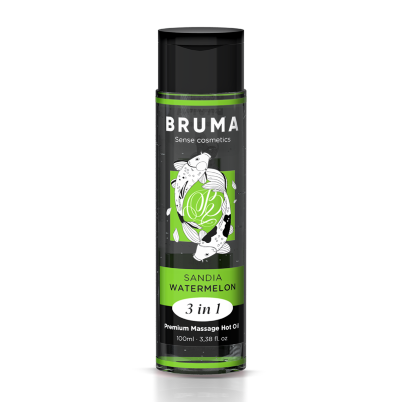 BRUMA - PREMIUM MASSAGE OIL WATERMELON FLAVOR WARMING EFFECT 3 IN 1 - 100 ML