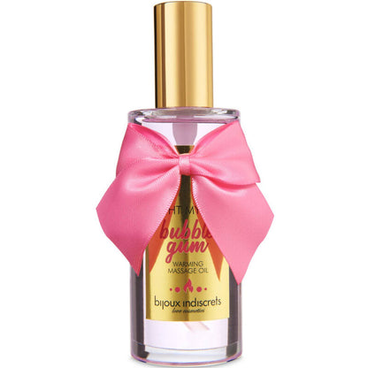 BIJOUX - INDISCRETS LIGHT MY FIRE WARMING MASSAGE OIL BUBBLEGUM FLAVOR