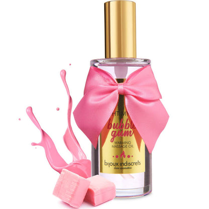 BIJOUX - INDISCRETS LIGHT MY FIRE WARMING MASSAGE OIL BUBBLEGUM FLAVOR