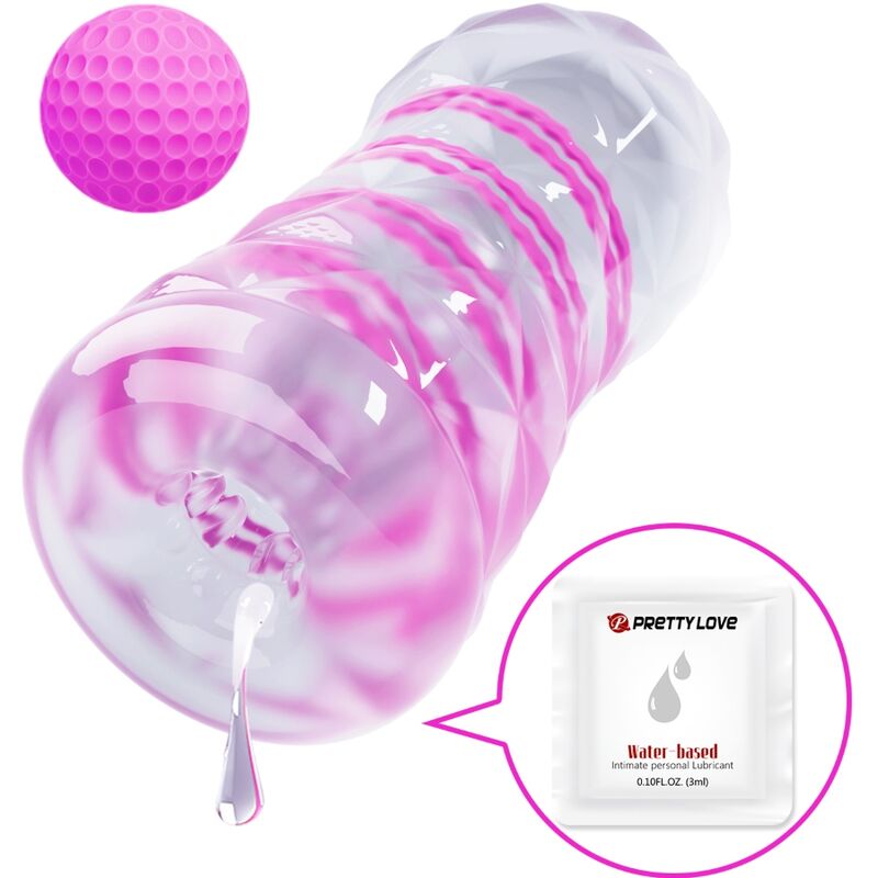 Pretty Love: masturbator masculí fantasia espiral interna i boles transparents